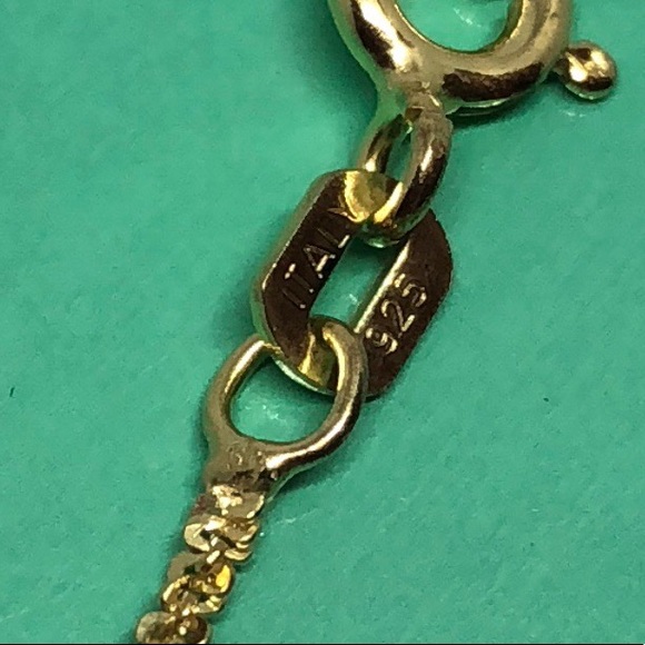 HP! 18k yellow Gold over 925 silver 22” necklace - Picture 3 of 8